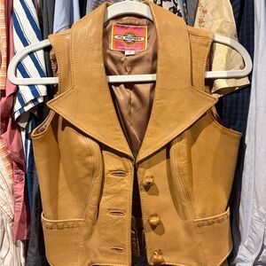 Ms. Pioneer rare vintage tailored leather vest